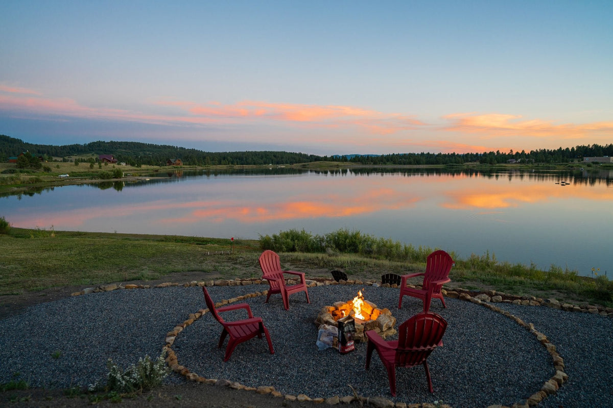 Campfire at the campsite