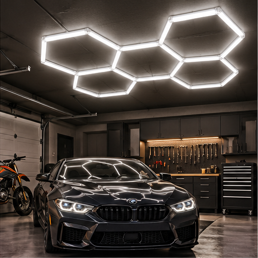 Hex LED Garage Light Kit (5-Piece)