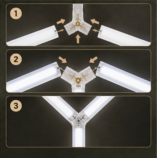 Hex LED Garage Light Kit (5-Piece)