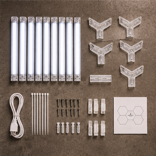 Hex LED Garage Light Kit (5-Piece)