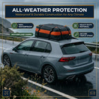 Waterproof Car Roof Bag 112 x 88 x 44cm, Oxford Cloth Rooftop Cargo Carrier for SUVs, Utes and Vans, Black