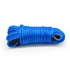 Synthetic Winch Rope 6mm x 15m, 8000 lbs UHMWPE Winch Line with Forged Hook, Orange