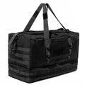 50L Tactical Duffel Bag in 600D Fabric for Travel, Camping, Hiking and Gym, Black