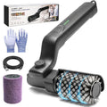 Cordless Electric Grill Brush with 2 Replaceable Heads, Rechargeable BBQ Grate Cleaner for Gas and Charcoal
