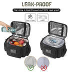 Tactical Insulated Cooler Lunch Bag, Leak-Resistant and Heavy Duty for Work, Camping and Picnics, Green