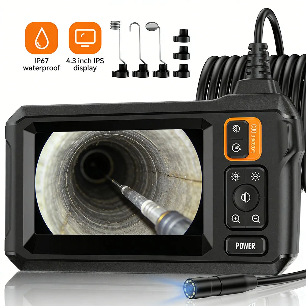Inspection Camera, 4.3" Screen (10 m Cable)