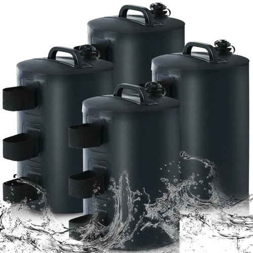 Canopy Weight Bags 10kg 4 Pack, Water-Fill Leg Weights for Gazebos, Shade Tents and Marquees