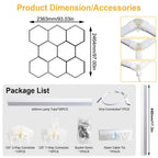 Hex LED Garage Light Kit (8-Piece)