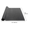 Diamond Plate Rubber Garage Floor Mat Roll 4 x 15 ft, 3mm SBR Rubber Flooring for Garage, Workshop and Gym