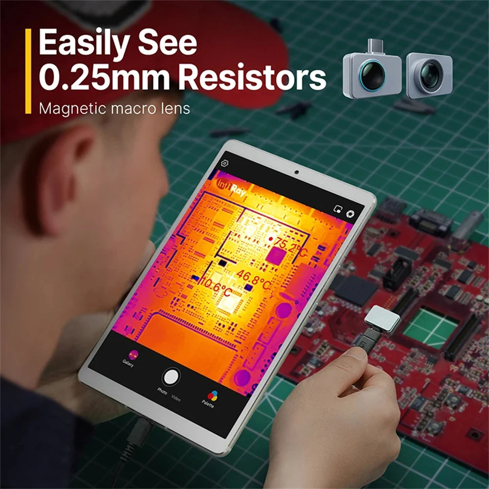 Thermal Imaging Camera for USB-C Android Phones, 256 x 192 Resolution with -20 to 550°C Measuring Range