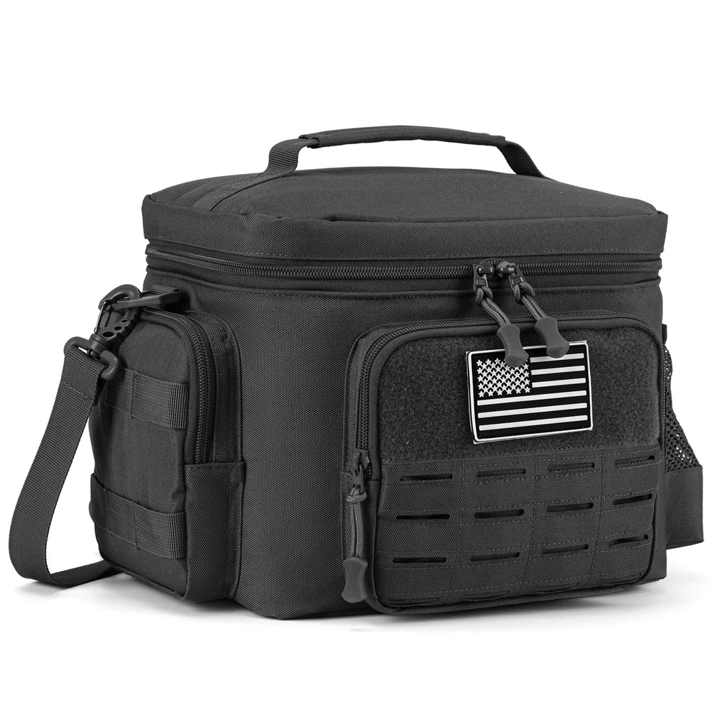 Tactical Insulated Cooler Lunch Bag, Leak-Resistant and Heavy Duty for Work, Camping and Picnics, Green