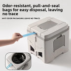 Army Green Folding Portable Camping Toilet, Compact Odour-Resistant Toilet for Camping and Car Trips