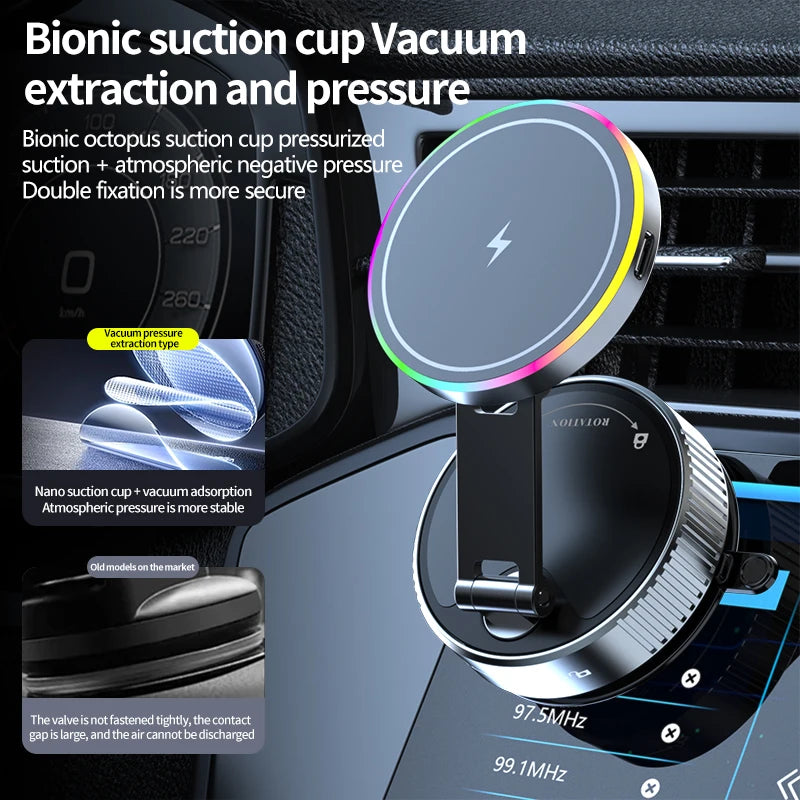 Wireless Charging Phone Mount, Windscreen