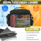 Tactical Insulated Cooler Lunch Bag, Leak-Resistant and Heavy Duty for Work, Camping and Picnics, Green