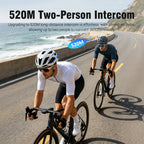 Motorcycle Helmet Bluetooth Intercom 2 Pack, Rider-to-Rider Talk up to 1000m with Music Sharing