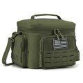 Tactical Insulated Cooler Lunch Bag, Leak-Resistant and Heavy Duty for Work, Camping and Picnics, Green