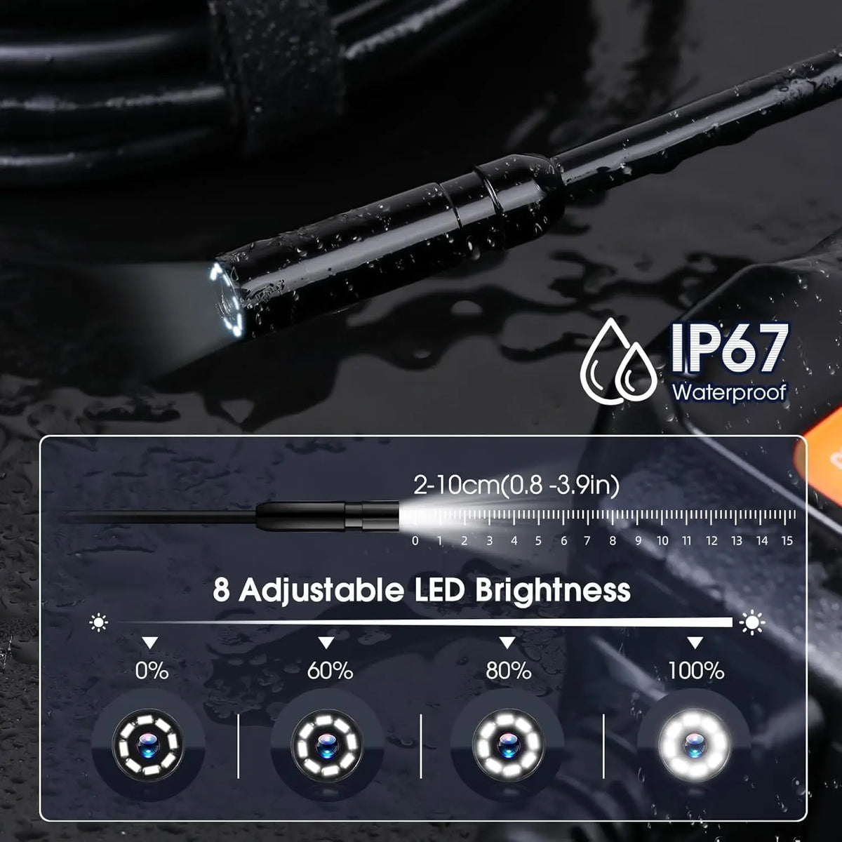 Inspection Camera, 4.3" Screen (10 m Cable)