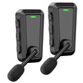 Motorcycle Helmet Bluetooth Intercom 2 Pack, Rider-to-Rider Talk up to 1000m with Music Sharing