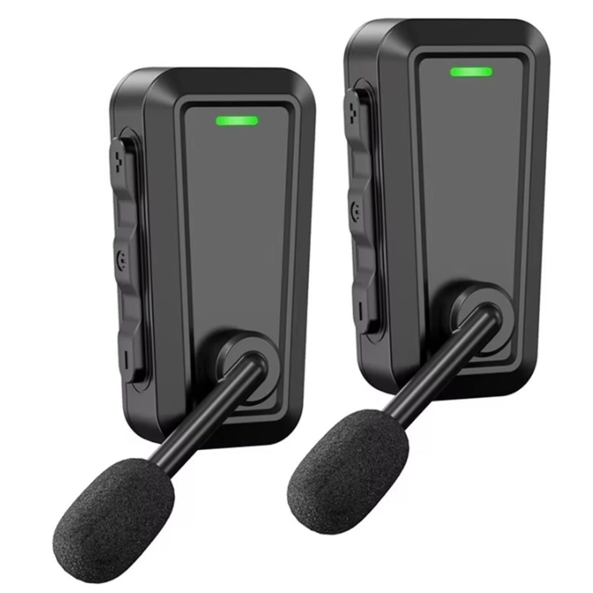 Motorcycle Helmet Bluetooth Intercom 2 Pack, Rider-to-Rider Talk up to 1000m with Music Sharing