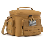 Tactical Insulated Cooler Lunch Bag, Leak-Resistant and Heavy Duty for Work, Camping and Picnics, Green