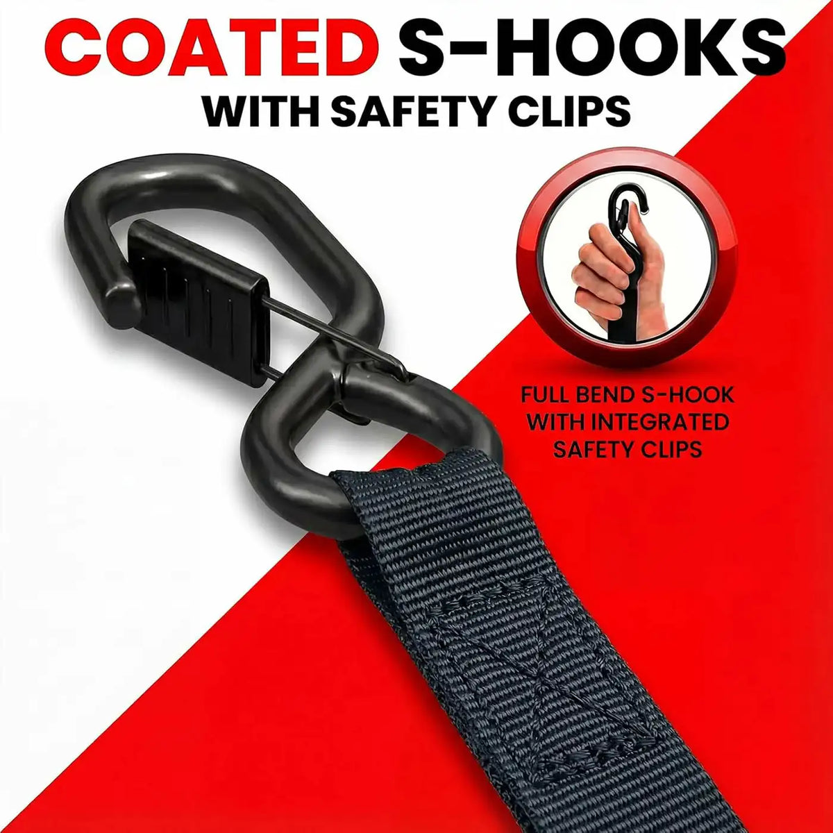 Retractable Ratchet Tie-Down, 3.5 m x 25 mm