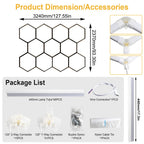 Hex LED Garage Light Kit (11-Piece)