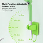 Rechargeable Portable Camping Shower Pump 6000mAh with Digital Display, Shower Head and 2m Hose, Orange