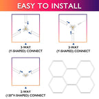 Hex LED Garage Light Kit (11-Piece)