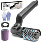 Cordless Electric Grill Brush with 2 Replaceable Heads, Rechargeable BBQ Grate Cleaner for Gas and Charcoal